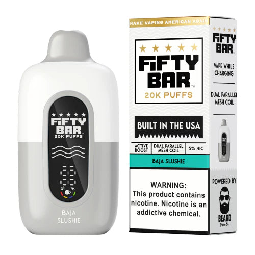 Fifty Bar 20K White Series Vape - Image 9