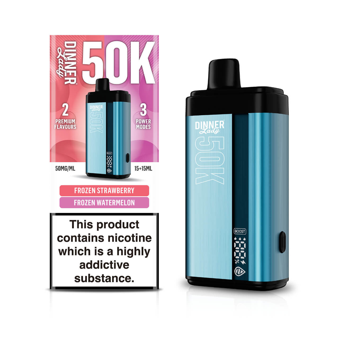 Dinner Lady Row DL50K Vape Texas Compliant only vapezz watermelon