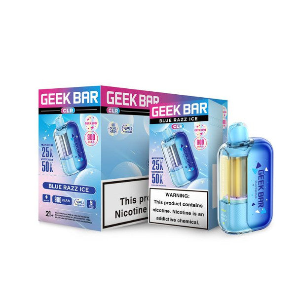 Geek-Bar-CLR-50K-Disposable-Vape blue razz ice only vapez
