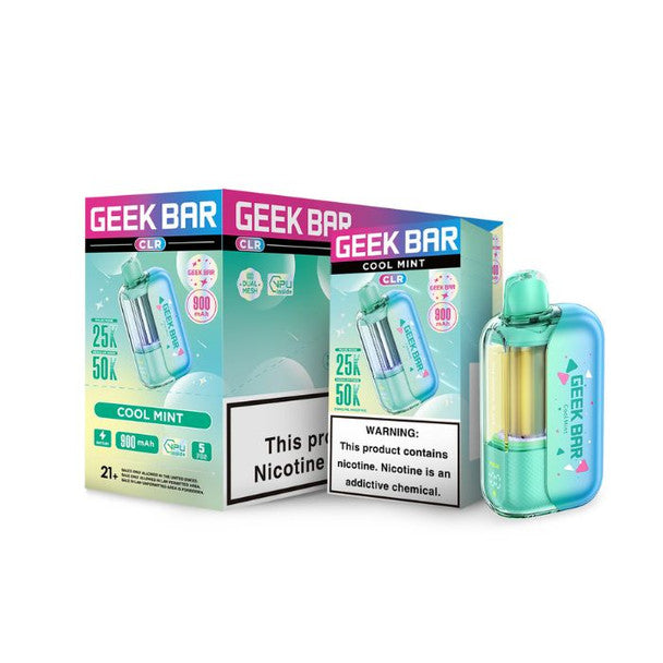 Geek-Bar-CLR-50K-Disposable-Vape cool mint only vapez