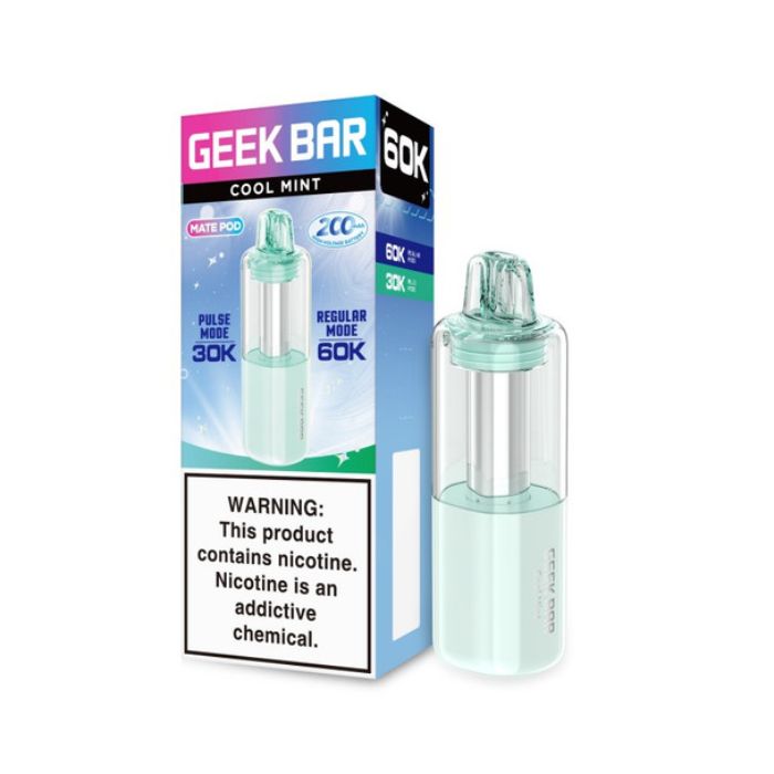 Geek Bar Mate 60K Disposable Pod cool mint only vapez