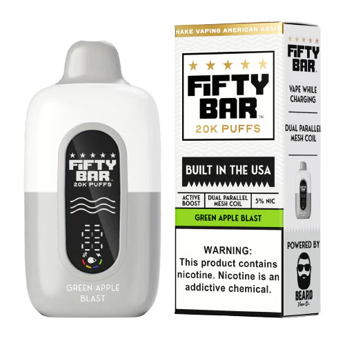 Fifty Bar 20K White Series Vape - Image 10