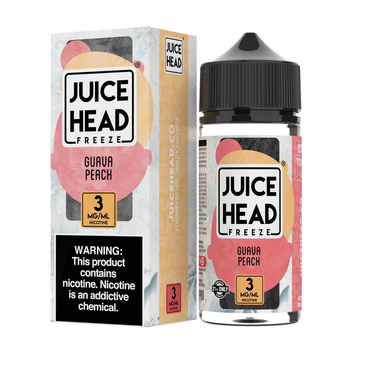 Juice Head Freeze E-liquids GUAVA PEACH