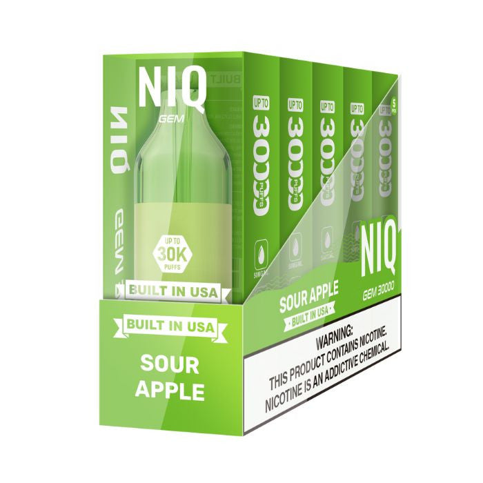 NIQ GEM 30000 Disposable Vape apple only vapez