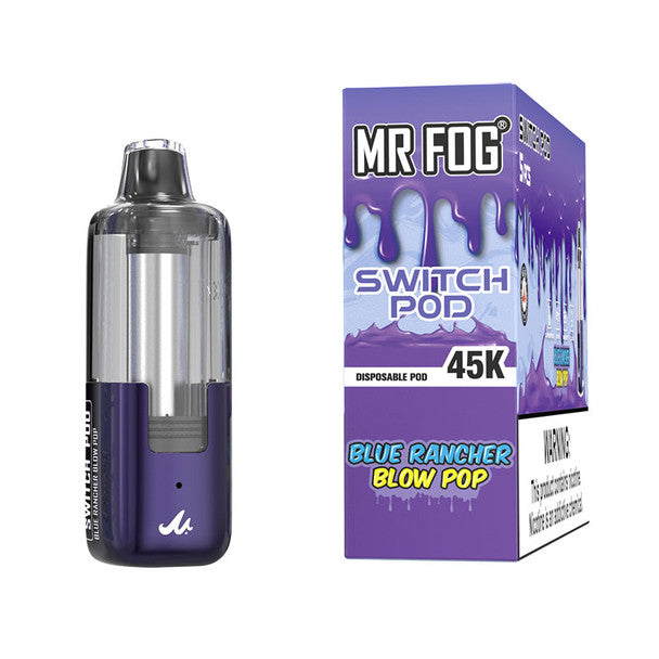 Mr Fog Switch 45K Disposable Pod blow pop only vapez