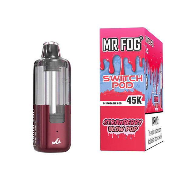 Mr Fog Switch 45K Disposable Pod strawberry only vapez