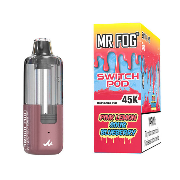 Mr Fog Switch 45K Disposable Pod pink lemon only vapez