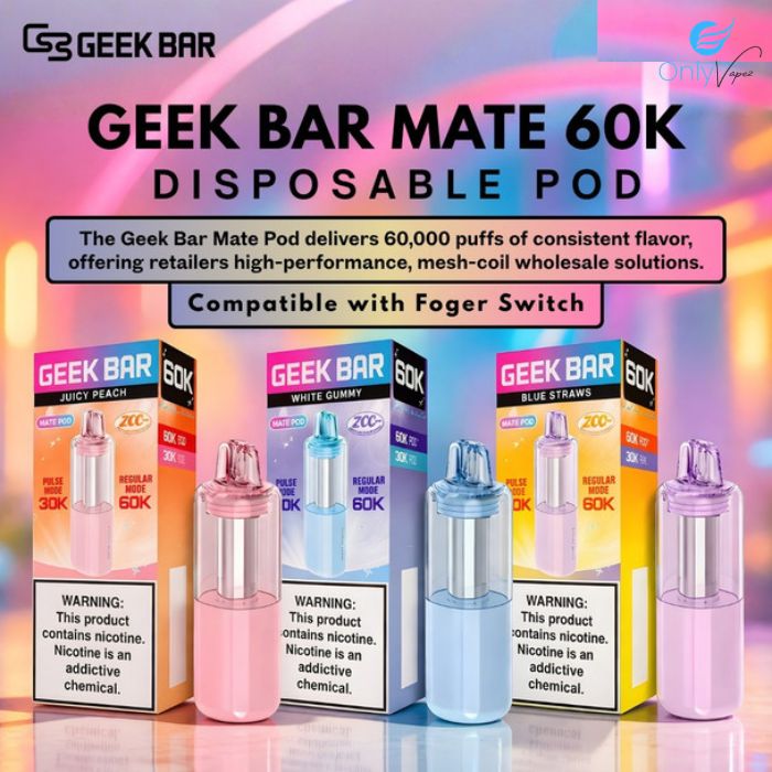 Geek Bar Mate 60K Disposable Pod only vapez
